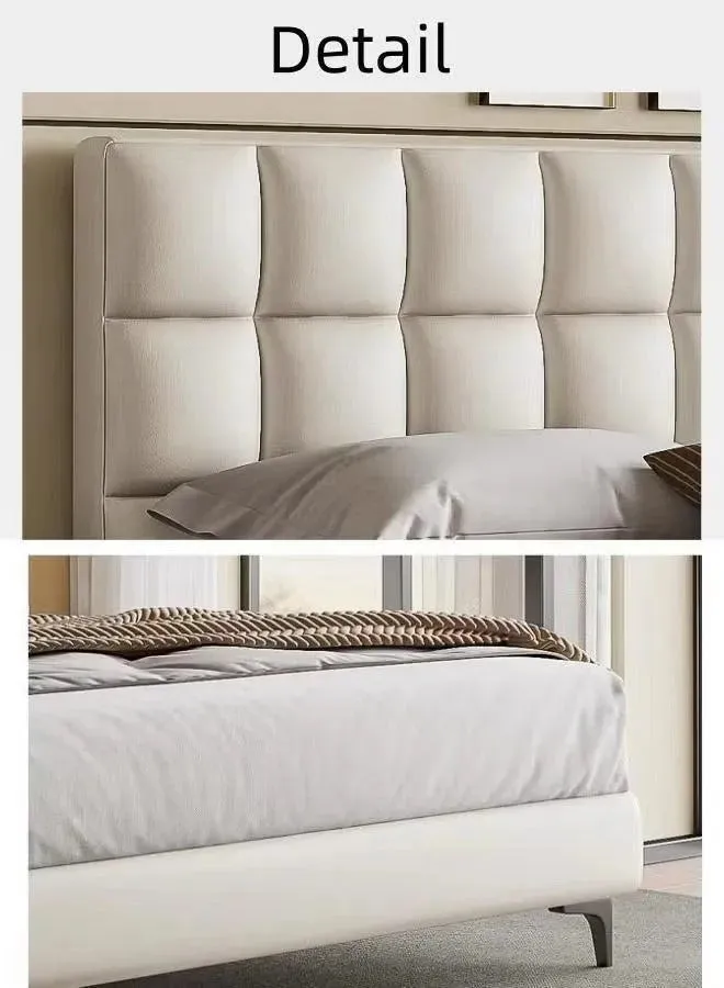 Wooden Twist Melfi Modernize Leatherette Upholstery Bed for Luxury Bedroom