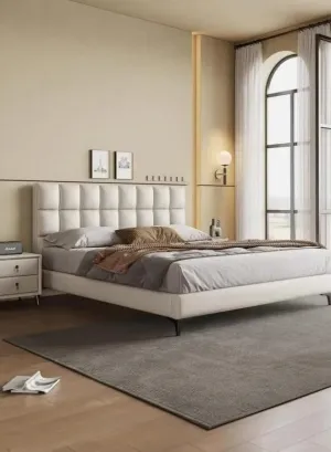 Wooden Twist Melfi Modernize Leatherette Upholstery Bed for Luxury Bedroom