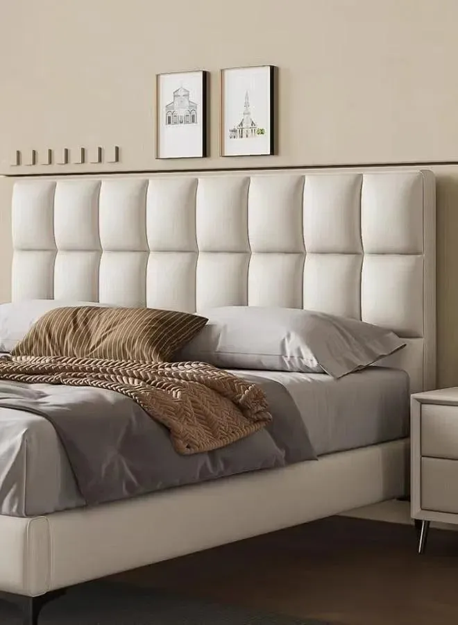 Wooden Twist Melfi Modernize Leatherette Upholstery Bed for Luxury Bedroom