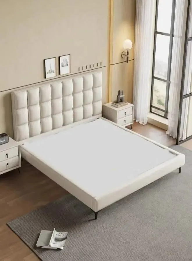 Wooden Twist Melfi Modernize Leatherette Upholstery Bed for Luxury Bedroom